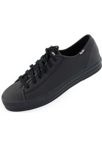 KED - Keds Triple Kick Leather damskie skóra czarne 42,5. Kolor: wielokolorowy. Materiał: skóra, guma. Szerokość cholewki: normalna #1