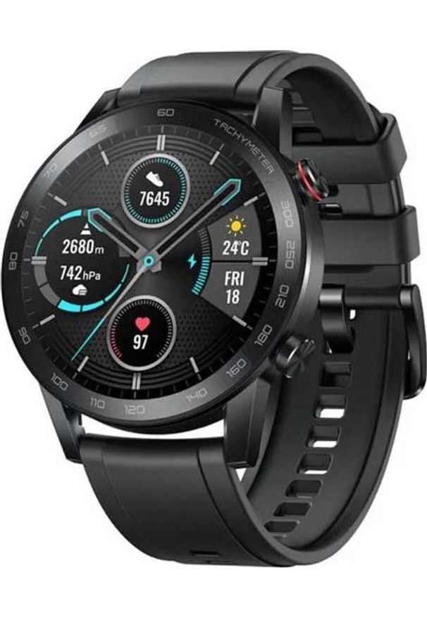HONOR - Smartwatch Honor Magic 2 Czarny (MNS-B39). Rodzaj zegarka: smartwatch. Kolor: czarny