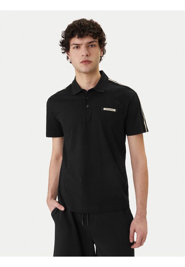 EA7 Emporio Armani Polo 7M001477 AF10375 UC001 Czarny Regular Fit. Typ kołnierza: polo. Kolor: czarny. Materiał: bawełna