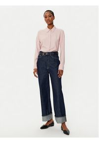 TOMMY HILFIGER - Tommy Hilfiger Koszula WW0WW44045 Różowy Relaxed Fit. Kolor: różowy. Materiał: wiskoza #4