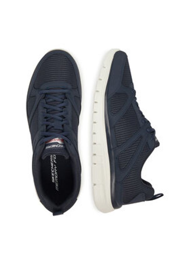 skechers - Skechers Sneakersy BURNS 8790117 NVRD Granatowy. Kolor: niebieski. Materiał: materiał, syntetyk