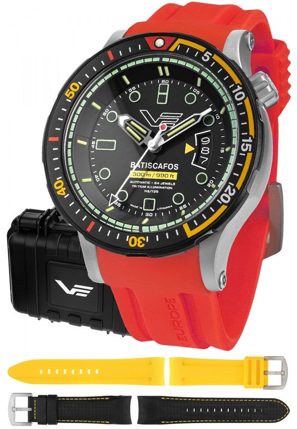 Zegarek Vostok Europe Zegarek męski Vostok Europe NH35A-511E767SR czerwony. Kolor: czerwony