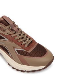 Calvin Klein Sneakersy Hike Runner Ck Stripe Refl Su HW0HW03107 Brązowy. Kolor: brązowy. Materiał: materiał #5