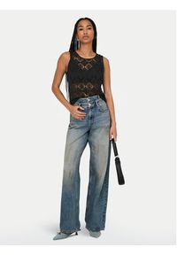 JDY Top Eva 15351499 Czarny Regular Fit. Kolor: czarny. Materiał: syntetyk #4