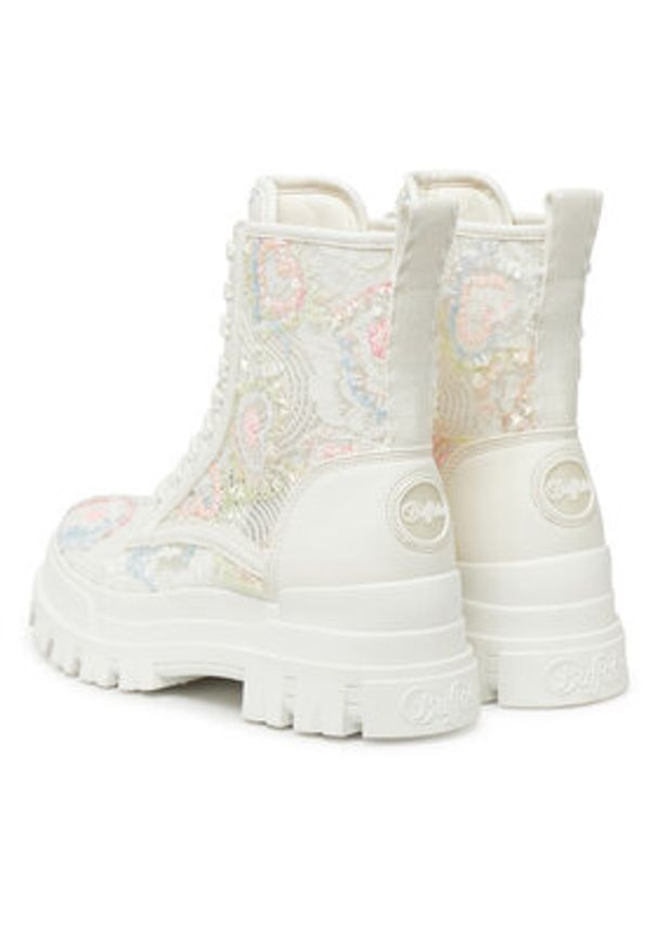 Buffalo Trapery Aspha Rld Bloom 1622576 Biały. Kolor: biały. Materiał: skóra