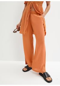 bonprix - Spodnie. Kolor: pomarańczowy