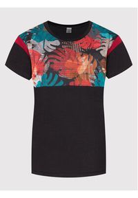 Roxy T-Shirt When We Dance ERJZT05243 Czarny Regular Fit. Kolor: czarny. Materiał: bawełna