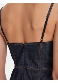 Miss Sixty 6S1DJ49400 Sukienka jeansowa Blue Black Denim F26. Kolor: niebieski. Materiał: bawełna