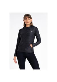 DARE 2B - Bluza sportowa z kapturem damska Sprint City. Typ kołnierza: kaptur. Kolor: czarny. Materiał: poliester, elastan. Sport: bieganie