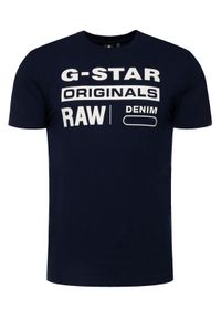 G-Star RAW - G-Star Raw T-Shirt D14143-336-6067 Granatowy Regular Fit. Kolor: niebieski. Materiał: bawełna #1