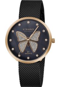 Zegarek Strand Zegarek damski Strand S700LXVBMB-DB CYRKONIE czarny. Kolor: czarny #1