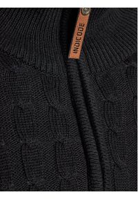 INDICODE Sweter Rufus 35-026 Czarny Regular Fit. Kolor: czarny. Materiał: bawełna