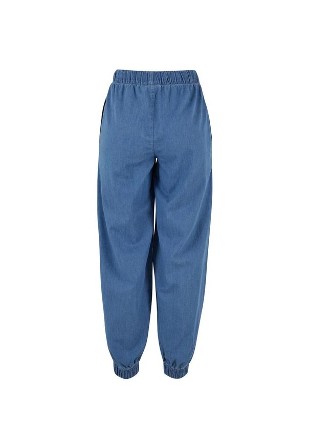 Urban Classics - Spodnie Do Joggingu Damskie Denim Lekkie. Kolor: wielokolorowy, niebieski, szary. Materiał: denim. Sport: bieganie