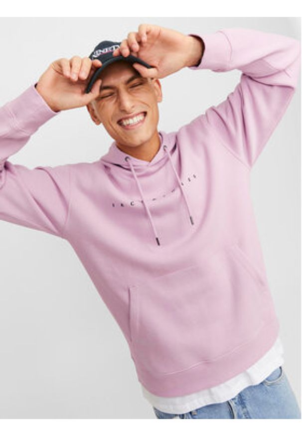 Jack & Jones Bluza Star 12233972 Różowy Relaxed Fit. Kolor: różowy. Materiał: syntetyk, bawełna