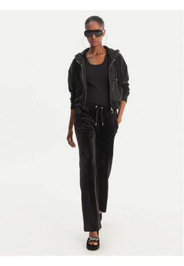 Juicy Couture Bluza Iccle JCWAS126304 Czarny Oversize. Kolor: czarny. Materiał: syntetyk