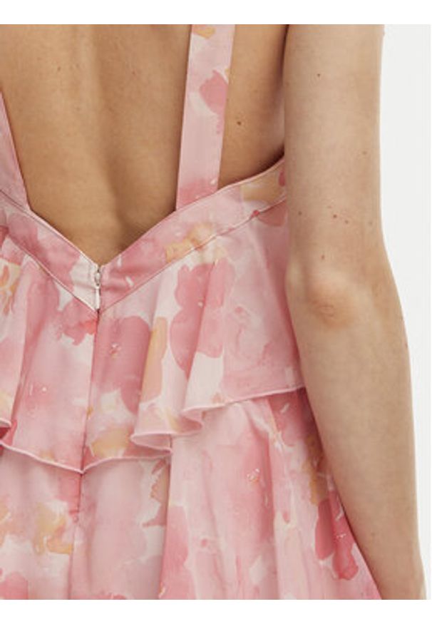 Vero Moda Sukienka wieczorowa Felicia 10295237 Różowy Slim Fit. Kolor: różowy. Materiał: syntetyk. Styl: wizytowy