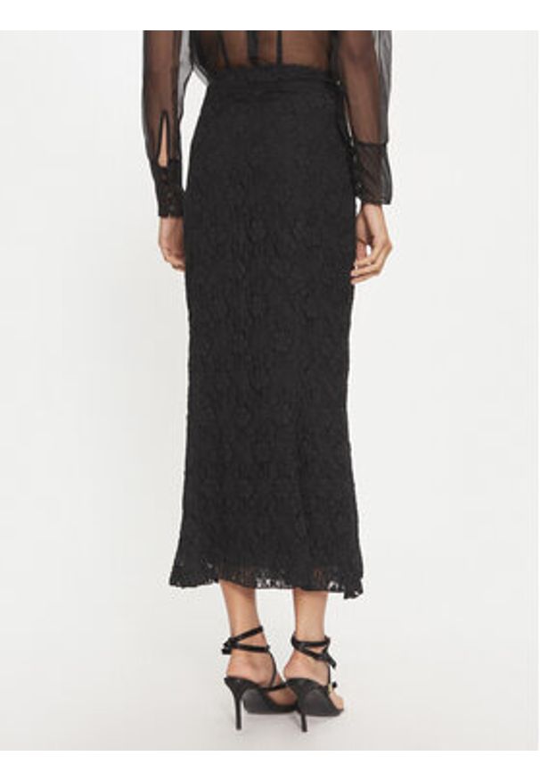 ROTATE Spódnica ołówkowa Blakli 113070100 Czarny Slim Fit. Kolor: czarny. Materiał: bawełna