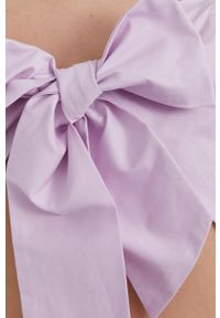 BARDOT - Bardot - Sukienka. Kolor: fioletowy. Materiał: tkanina. Typ sukienki: rozkloszowane #5