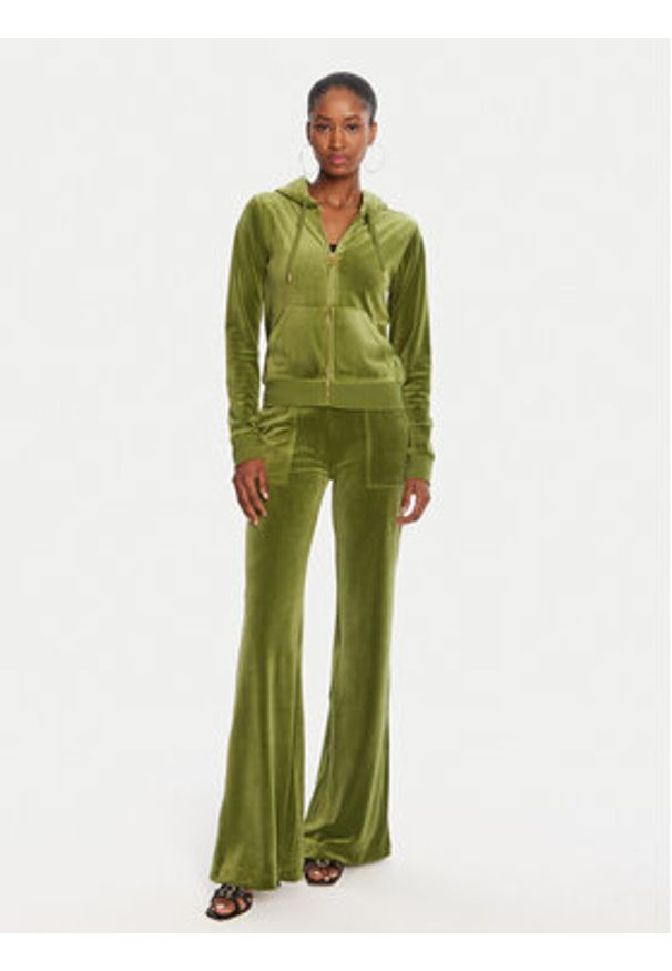 Juicy Couture Bluza Robertson JCAP176G Zielony Slim Fit. Kolor: zielony. Materiał: syntetyk