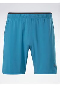 Reebok Szorty sportowe Strength 3.0 Shorts HS5938 Niebieski. Kolor: niebieski. Materiał: syntetyk. Styl: sportowy