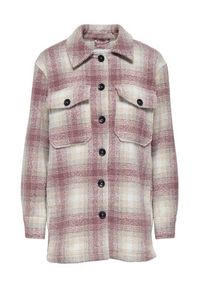 only - ONLY Kurtka przejściowa Catja 15360171 Różowy Loose Fit. Kolor: różowy. Materiał: syntetyk
