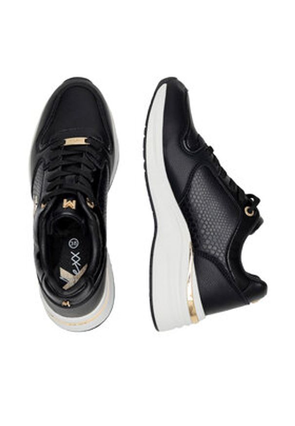 MEXX Sneakersy MI001009043W Czarny. Kolor: czarny. Materiał: skóra