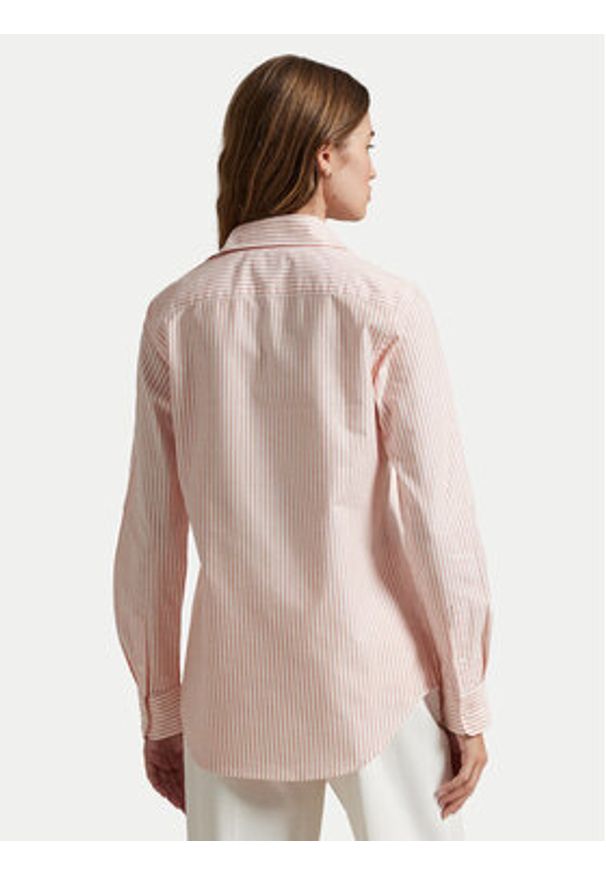 Polo Ralph Lauren Koszula 211941508005 Różowy Slim Fit. Typ kołnierza: polo. Kolor: różowy. Materiał: bawełna