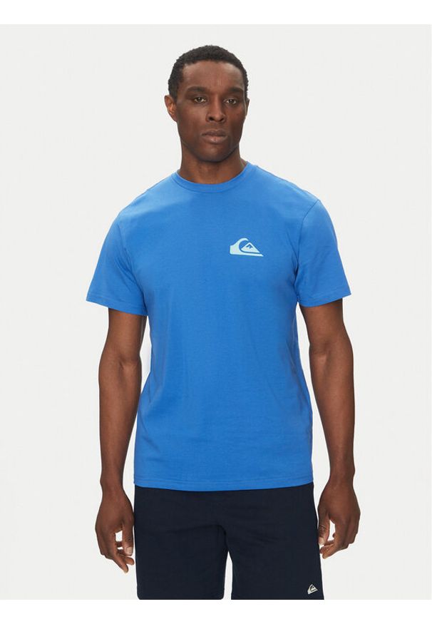 Quiksilver T-Shirt EQYZT08042 Niebieski Regular Fit. Kolor: niebieski. Materiał: bawełna