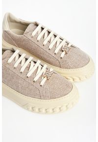 Casadei - Sneakersy damskie skórzane CASADEI. Materiał: skóra