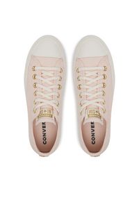 Converse Trampki Chuck Taylor All Star Lift Platform Gold A12584C Różowy. Kolor: różowy. Materiał: materiał. Obcas: na platformie