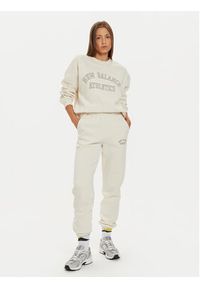 New Balance Bluza WT43516 Beżowy Relaxed Fit. Kolor: beżowy. Materiał: bawełna, syntetyk #4