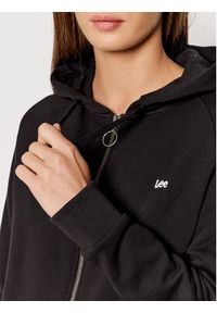 Lee Bluza Zip Throuch L53QRY01 112140255 Czarny Regular Fit. Kolor: czarny. Materiał: bawełna #5