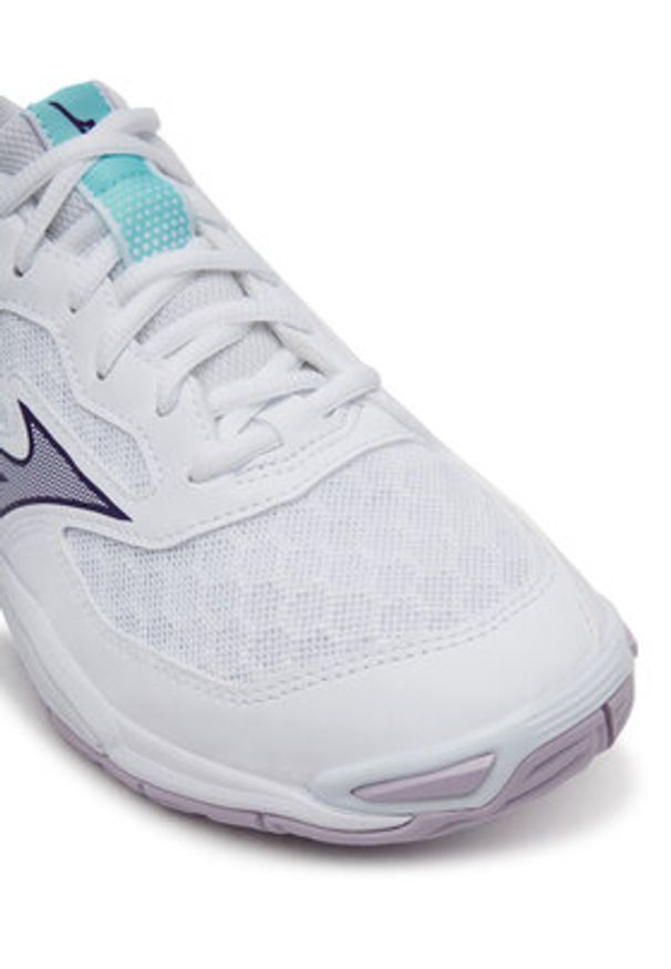 Mizuno Buty halowe Wave Mirage 6 X1GB2260 Biały. Kolor: biały. Materiał: materiał. Model: Mizuno Wave