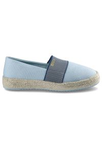 Big-Star - Niebieskie Espadryle Big Star Lekkie Damskie Buty. Okazja: na co dzień, na spacer. Zapięcie: pasek. Kolor: niebieski. Materiał: materiał. Sezon: lato. Styl: casual, klasyczny, wakacyjny #8