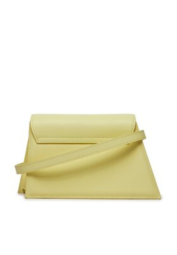 Patrizia Pepe Torebka 8B0072/L095-Y430 Żółty. Kolor: żółty. Materiał: skórzane