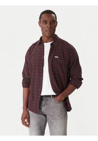 Wrangler Koszula 1 Pkt Flannel 112371522 Bordowy Relaxed Fit. Kolor: czerwony. Materiał: bawełna #1