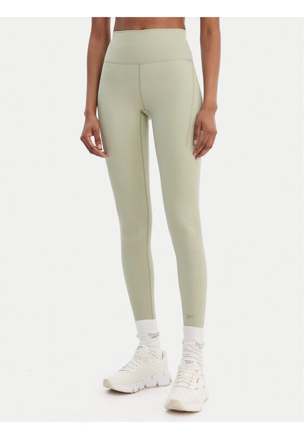 Reebok Legginsy Reebok x Ewa Chodakowska RK25619CCW Zielony Slim Fit. Kolor: zielony. Materiał: syntetyk