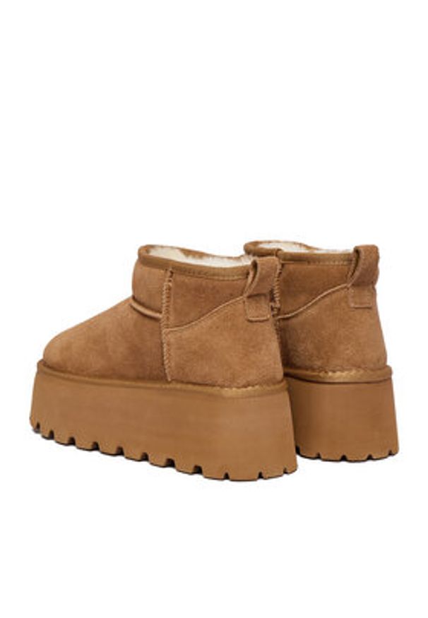 Badura Śniegowce EO-ANGEL-TS6279-01 Brązowy. Kolor: brązowy. Materiał: skóra, zamsz