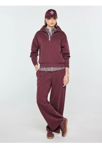 Big-Star - bluza damska z golfem bordowa dariana 604. Typ kołnierza: golf. Kolor: czerwony. Materiał: bawełna, dzianina. Styl: sportowy #3