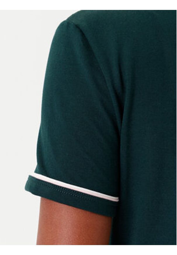 Lacoste T-Shirt TF5289 Zielony Slim Fit. Kolor: zielony. Materiał: bawełna