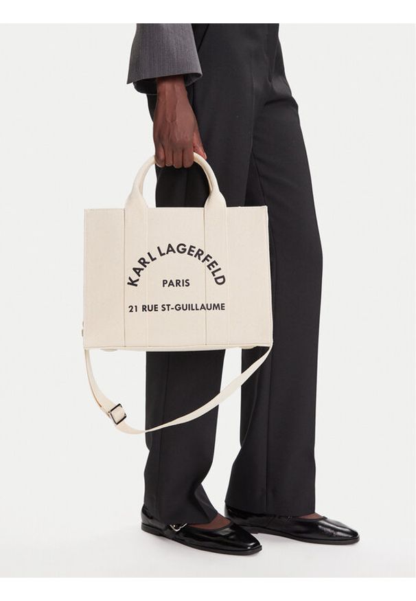 Karl Lagerfeld - KARL LAGERFELD Torebka A1W50010 Beżowy. Kolor: beżowy