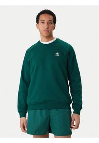 Adidas - adidas Bluza Trefoil Essentials KD1319 Zielony Regular Fit. Kolor: zielony. Materiał: bawełna #1