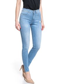 Wrangler - WRANGLER HIGH RISE SKINNY INDIGO BEACHES W27HGU241 112128082. Stan: podwyższony #10