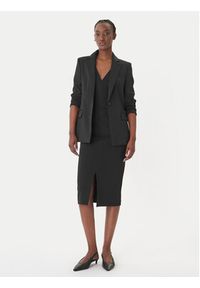 Hugo - HUGO Sukienka koktajlowa Kalamara-3 50533641 Czarny Slim Fit. Kolor: czarny. Materiał: syntetyk. Styl: wizytowy #2