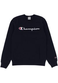 Champion - Męska Bluza Z Okrągłym Dekoltem. Kolor: niebieski