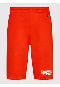 Champion Szorty sportowe Unisex STRANGER THINGS 217782 Czerwony Regular Fit. Kolor: czerwony. Materiał: syntetyk, bawełna. Styl: sportowy #5