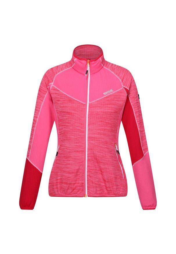 Regatta - Bluza Polarowa Damska Pełen Suwak Hepley II. Kolor: różowy. Materiał: polar. Sezon: zima. Styl: sportowy. Sport: turystyka piesza