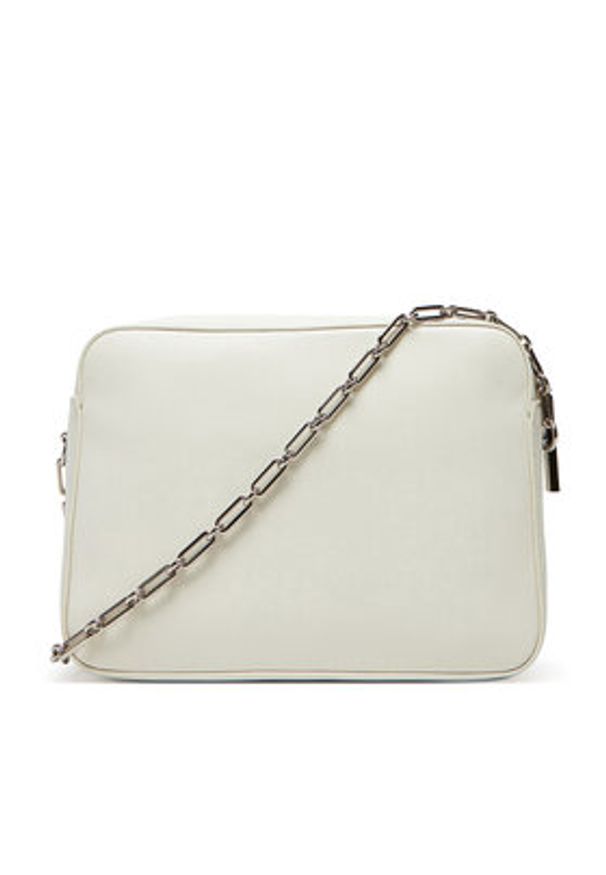 Calvin Klein Torebka Ck Re-Lock Pocket Camera Bag LV04F3102G Écru. Kolor: kremowy. Materiał: skórzane