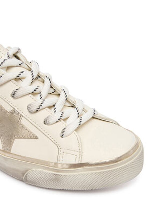 GOLDEN GOOSE - Golden Goose Sneakersy Super-Star Classic With List GWF00101.F007558.10698 Beżowy. Kolor: beżowy. Materiał: skóra