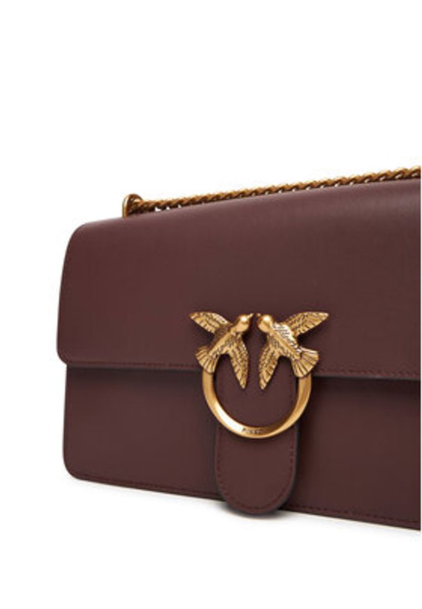 Pinko - PINKO Torebka Love One Classic Dc Al 25-26 PLTT 100941 A0F1 Brązowy. Kolor: brązowy. Materiał: skórzane